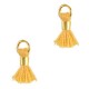 Ibiza style mini Tassel 0.7cm Gold-Oxford yellow